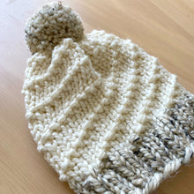 Load image into Gallery viewer, Humboldt Beanie in Oat &amp; Snow
