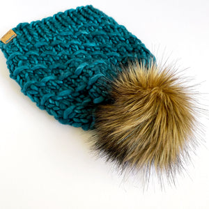 Paradise Beanie in Turquoise